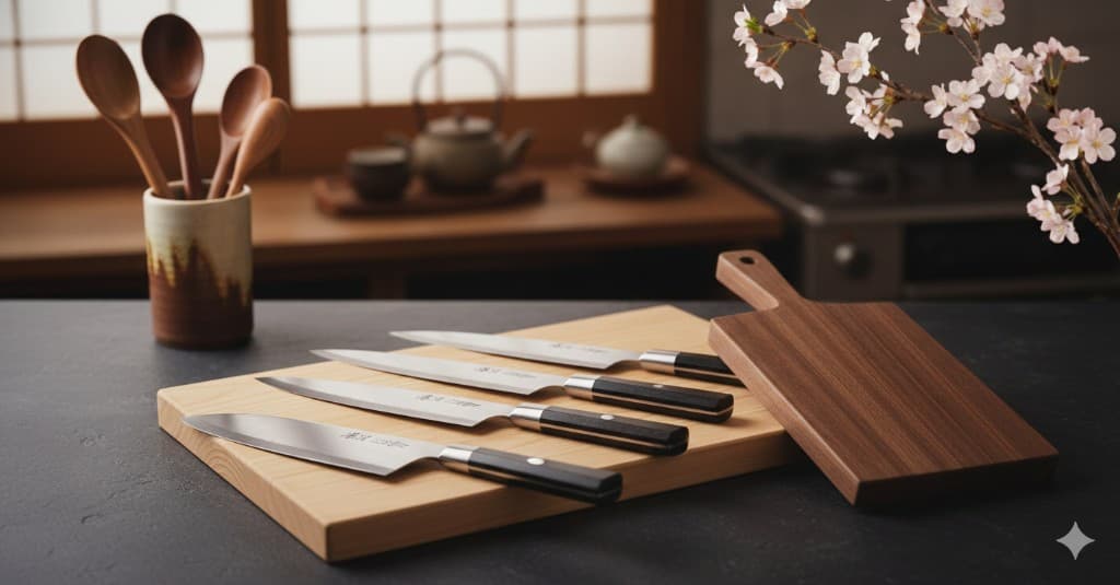 Японские ножи и доски